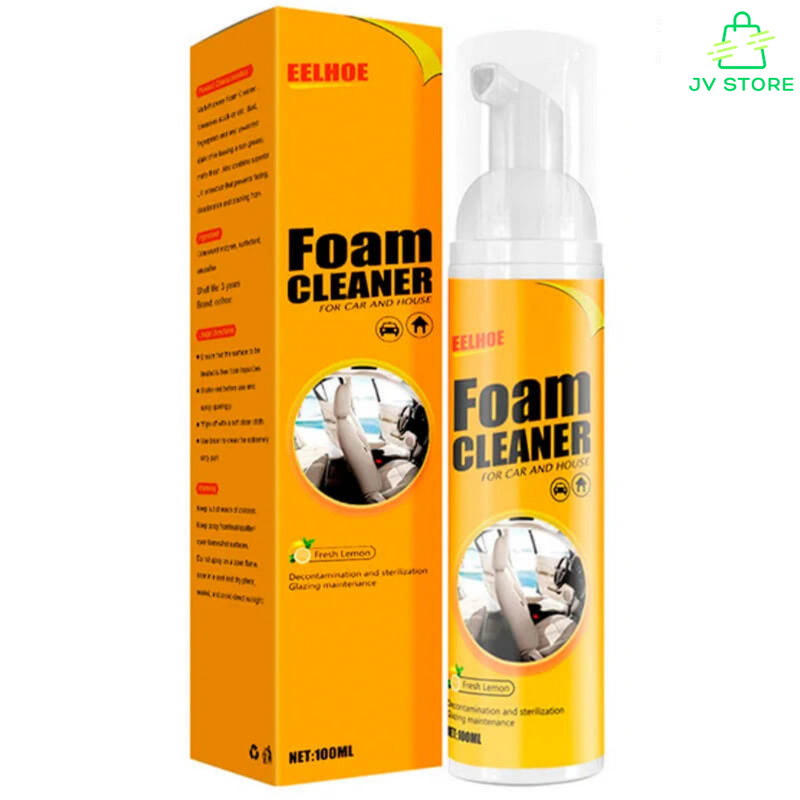 Spray de Espuma Mágica pra Limpeza Profunda - Foam Cleaner™: Tudo Novo e Sem Manchas + BRINDE EXCLUSIVO