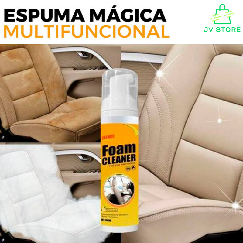 Spray de Espuma Mágica pra Limpeza Profunda - Foam Cleaner™: Tudo Novo e Sem Manchas + BRINDE EXCLUSIVO