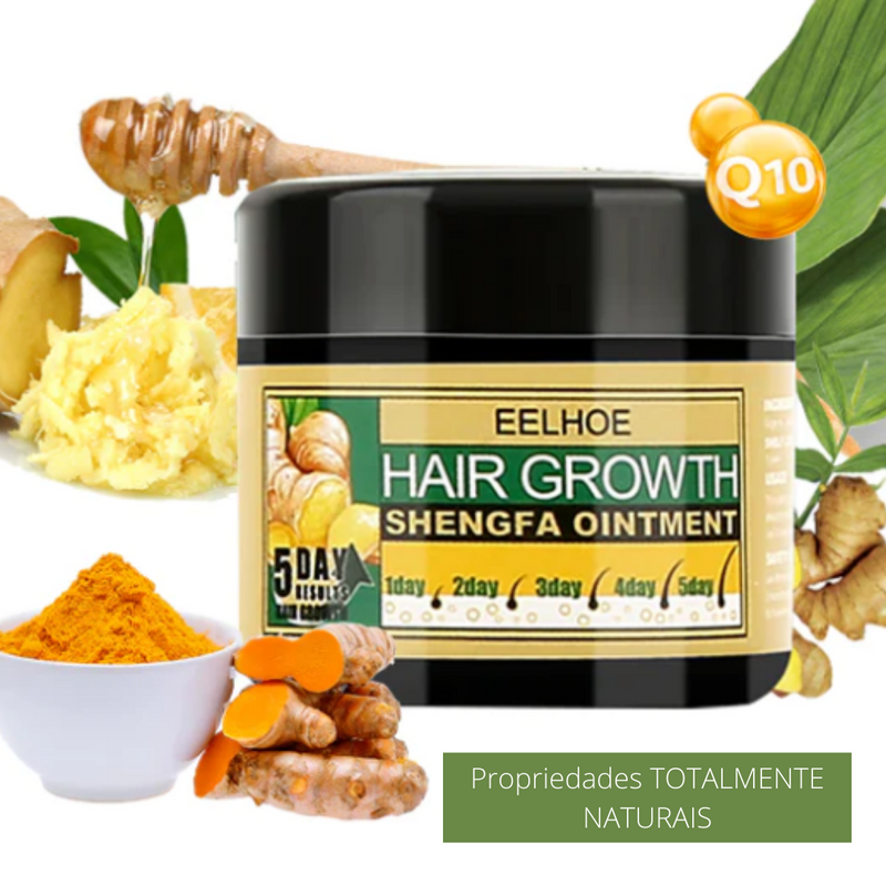30g Creme com Gengibre para Crescimento de Cabelo Hair Growth ™ - Tratamento de Queda de Cabelo e Hidratante!