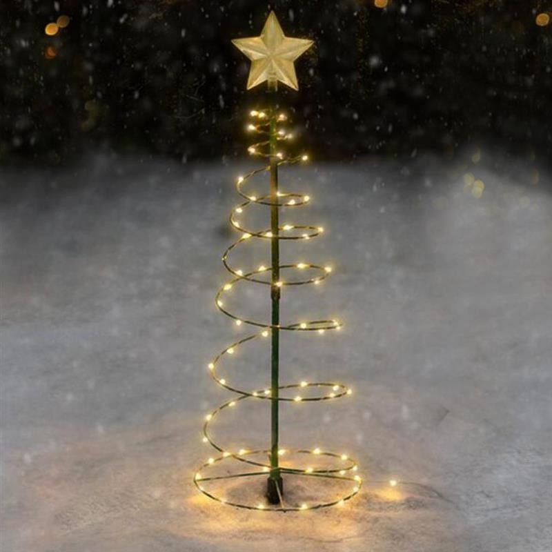 Árvore de Natal LED movida à luz solar  - Decoração externa - Queima de estoque + Frete Grátis